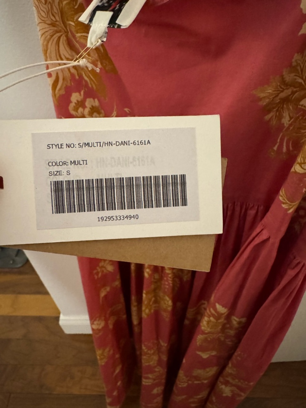 NWT HEMANT & NANDITA Dani Halter Neck Maxi Dress - Picture 6 of 6